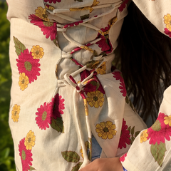 Floral Wrap Top