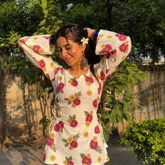 Floral Wrap Top